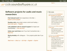 Tablet Screenshot of code.soundsoftware.ac.uk